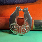 Celtic Cats Brooch