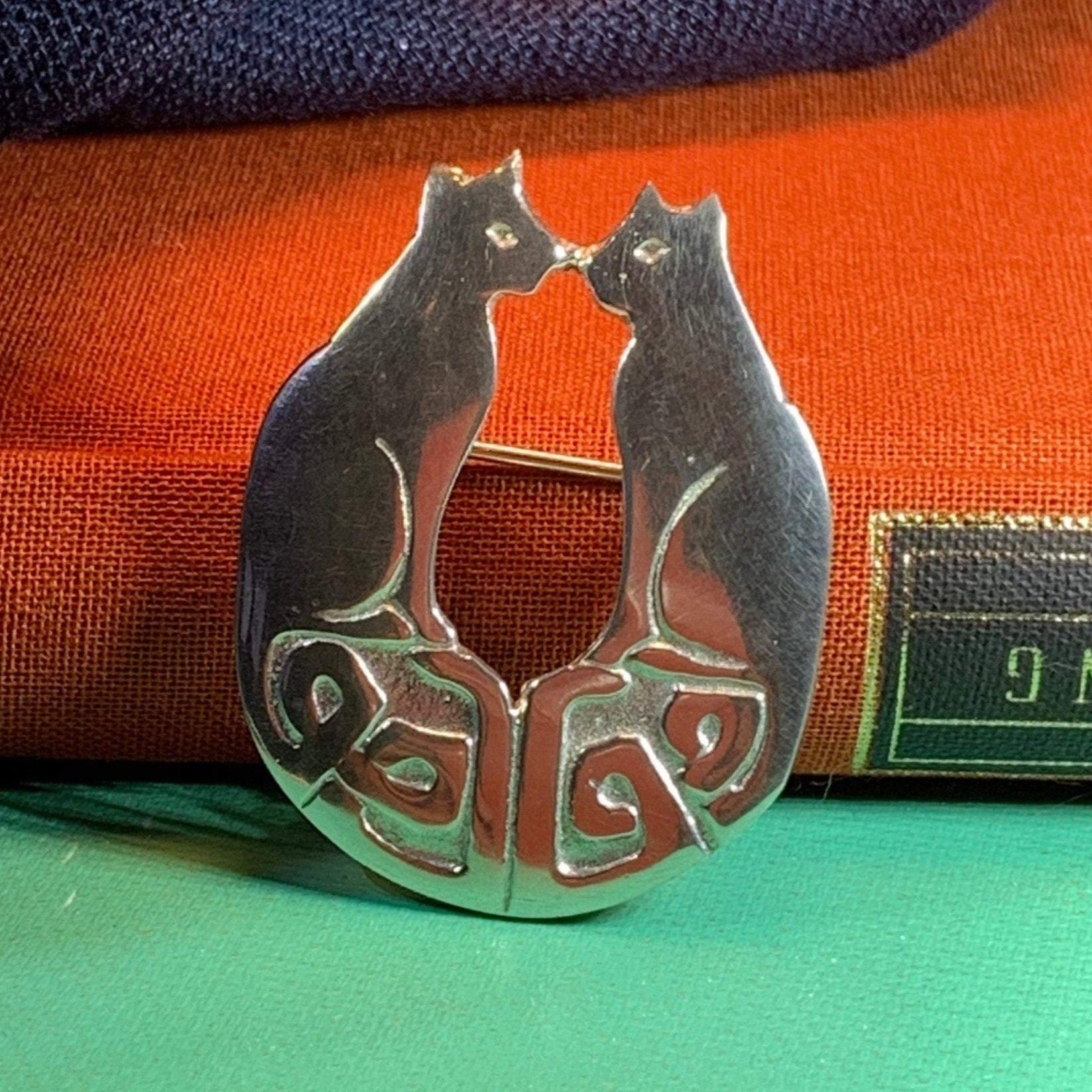 Celtic Cats Brooch