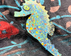 Colorful Seahorse Brooch