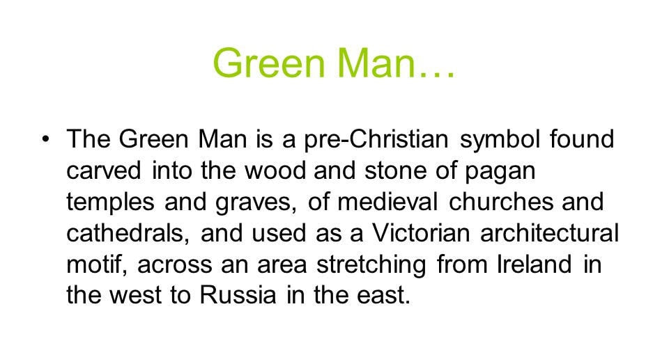 Montgeon Green Man Necklace