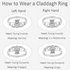 Black Opal Claddagh Ring