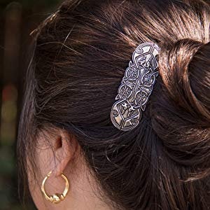 Celtic Peacock Hair Clip