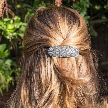 Celtic Peacock Hair Clip