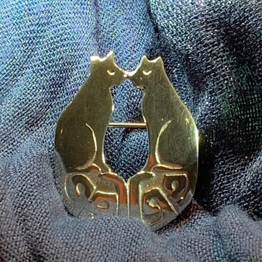 Celtic Cats Brooch