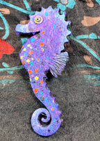 Colorful Seahorse Brooch