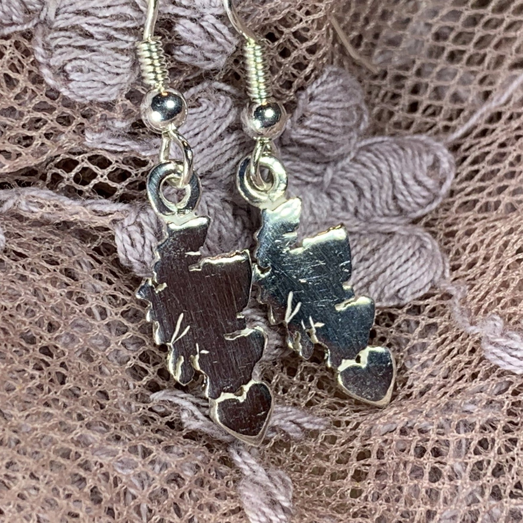 Scotland Map Earrings
