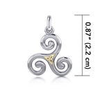 Keeva Triple Spiral Necklace