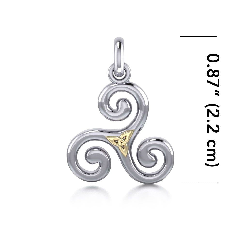 Keeva Triple Spiral Necklace