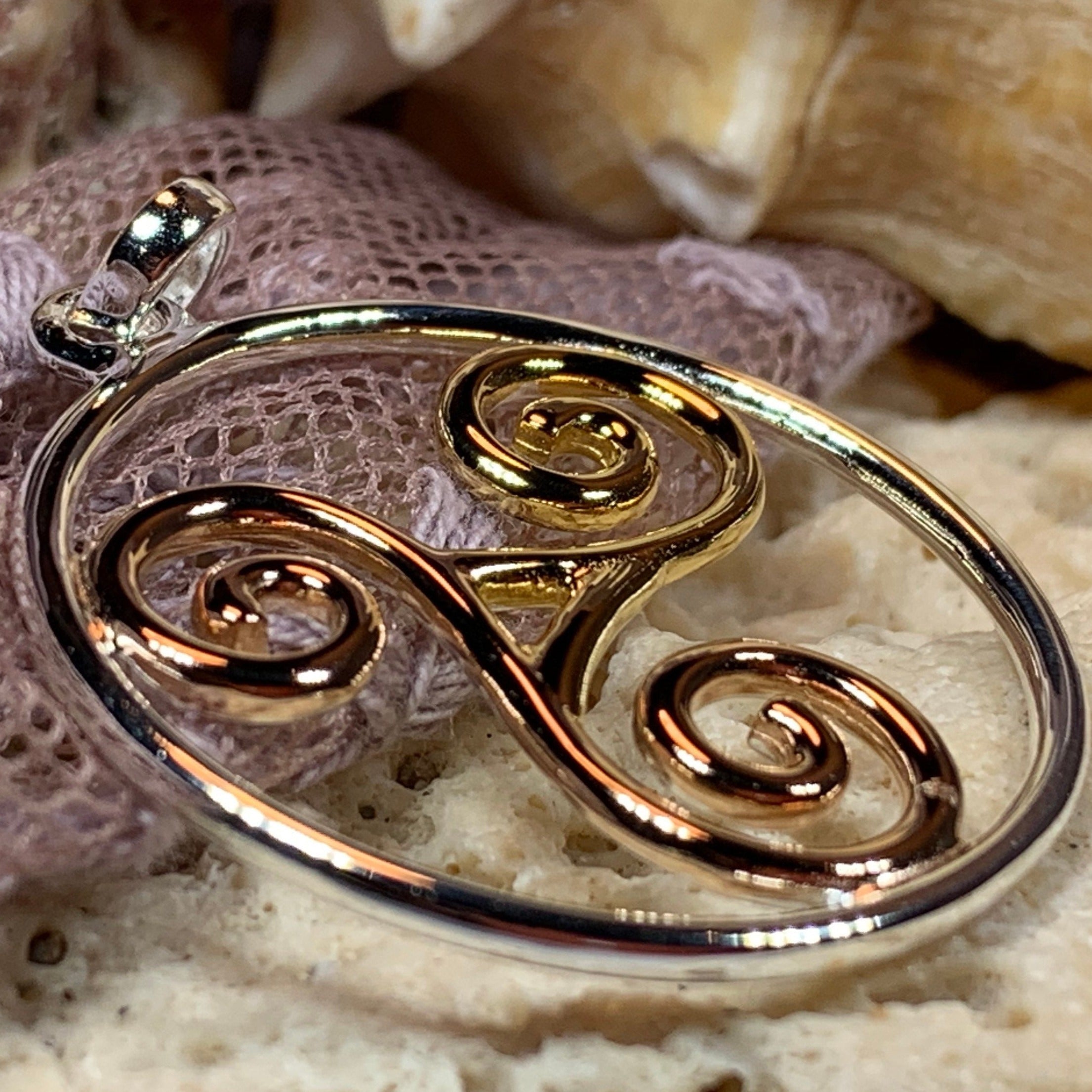 Arawn Celtic Spiral Necklace