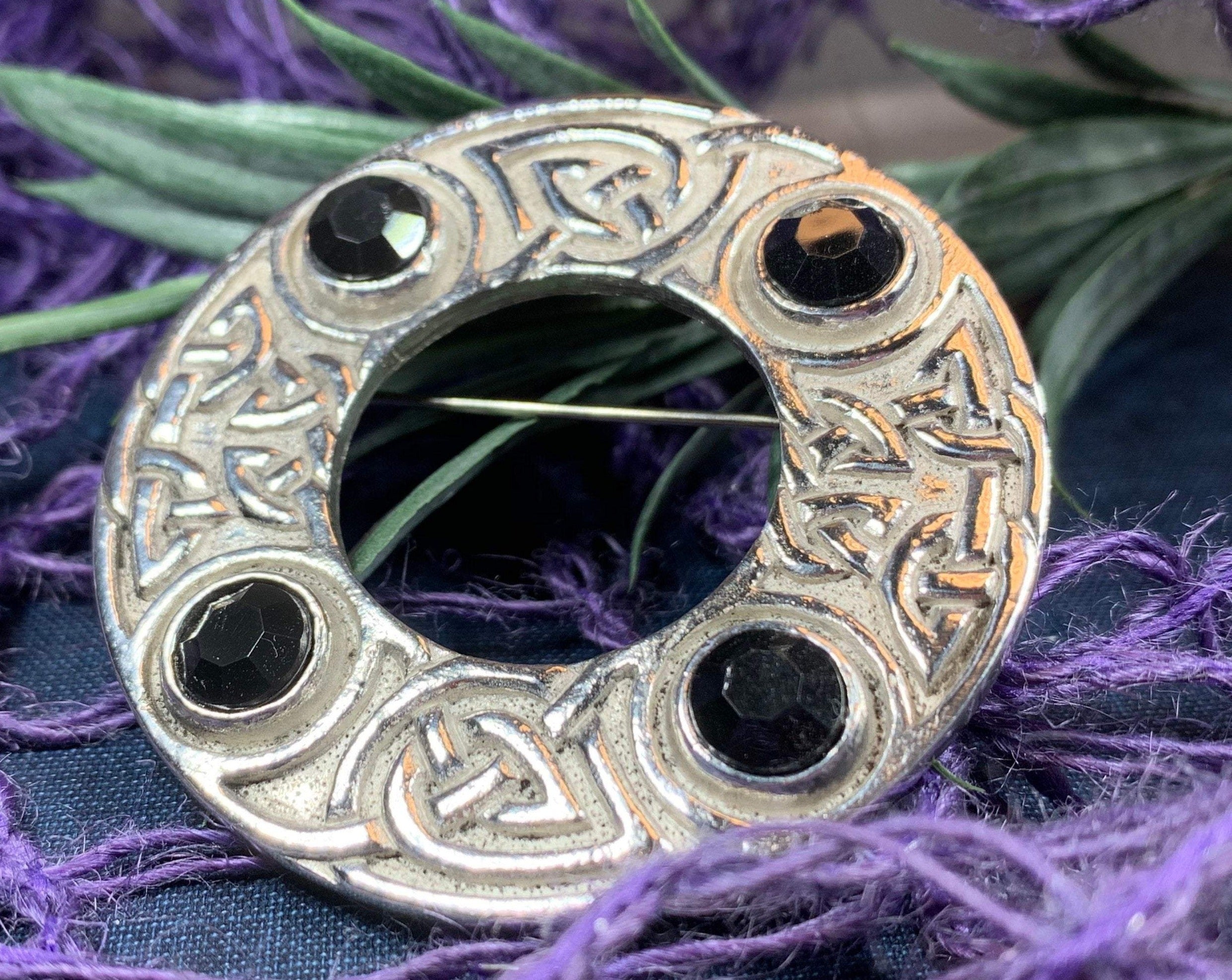 Crystal Celtic Knot Brooch