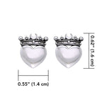 Celtic Claddagh Post Earrings