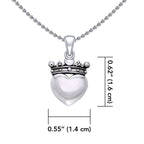 Crescent Moon Claddagh Necklace