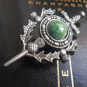 Thistle Sword Kilt Pin