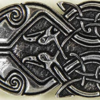 Celtic Peacock Hair Clip