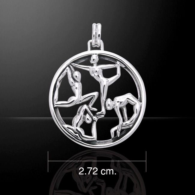 Round Yoga Pose Necklace