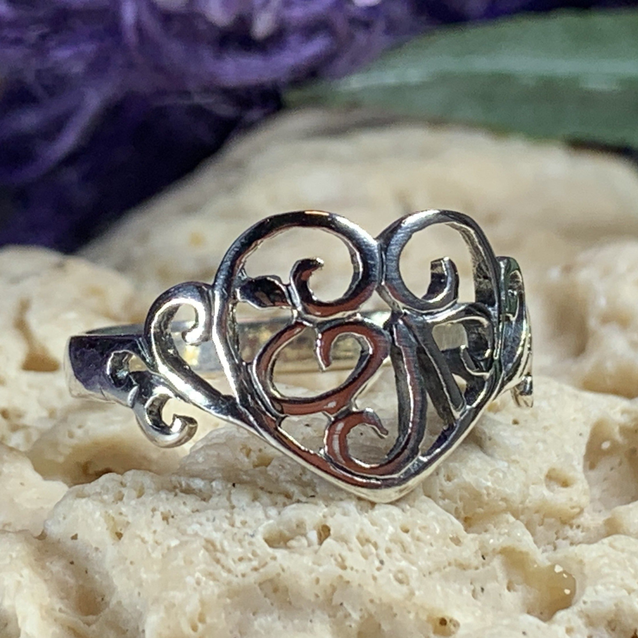 Celtic Knot Heart Ring