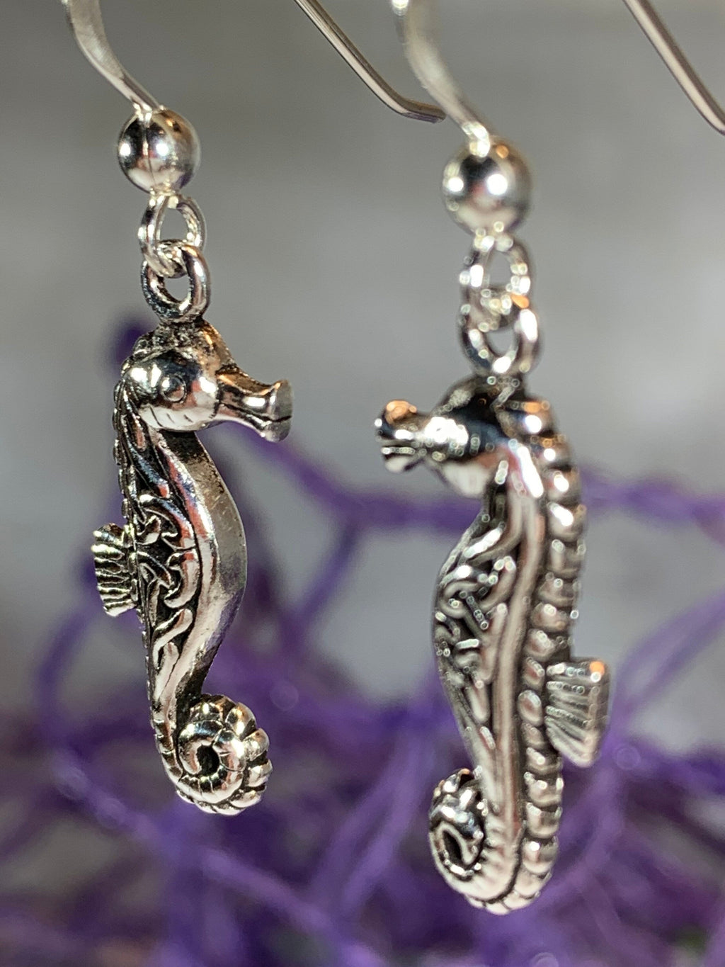 Seadrifter Celtic Seahorse Earrings