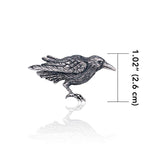 Tethra Realistic Raven Brooch