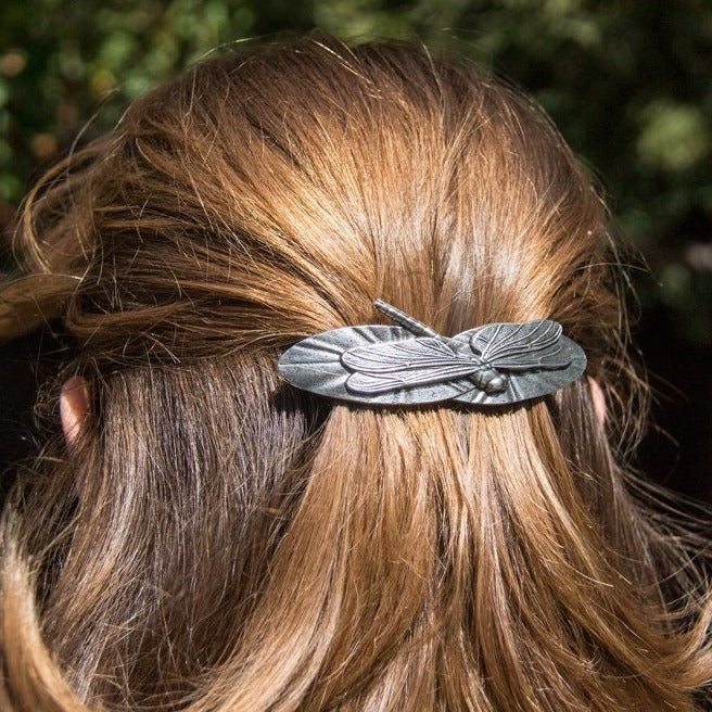 Waterlily Dragonfly Hair Clip