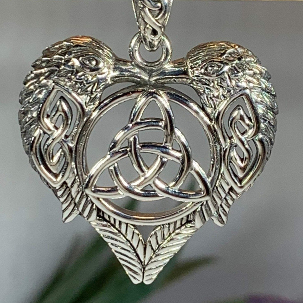 Celtic Raven Lovers Necklace