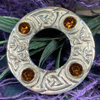 Crystal Celtic Knot Brooch