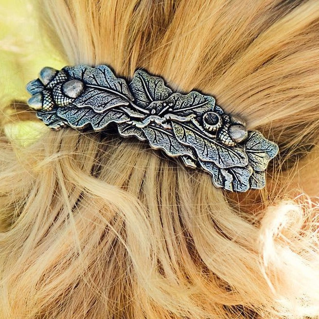 Oak Leaf Hair Clip