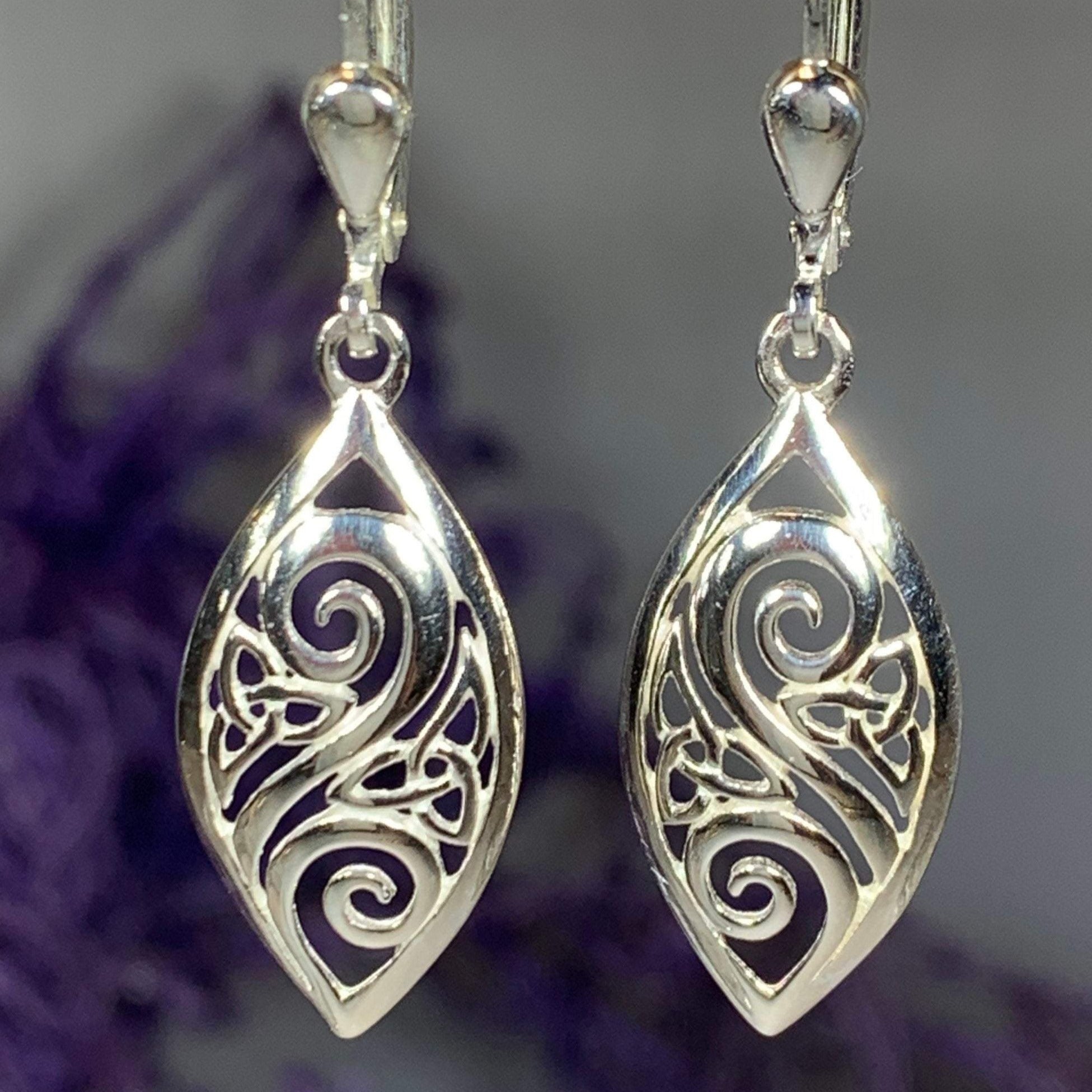 Marquise Trinity Knot Earrings