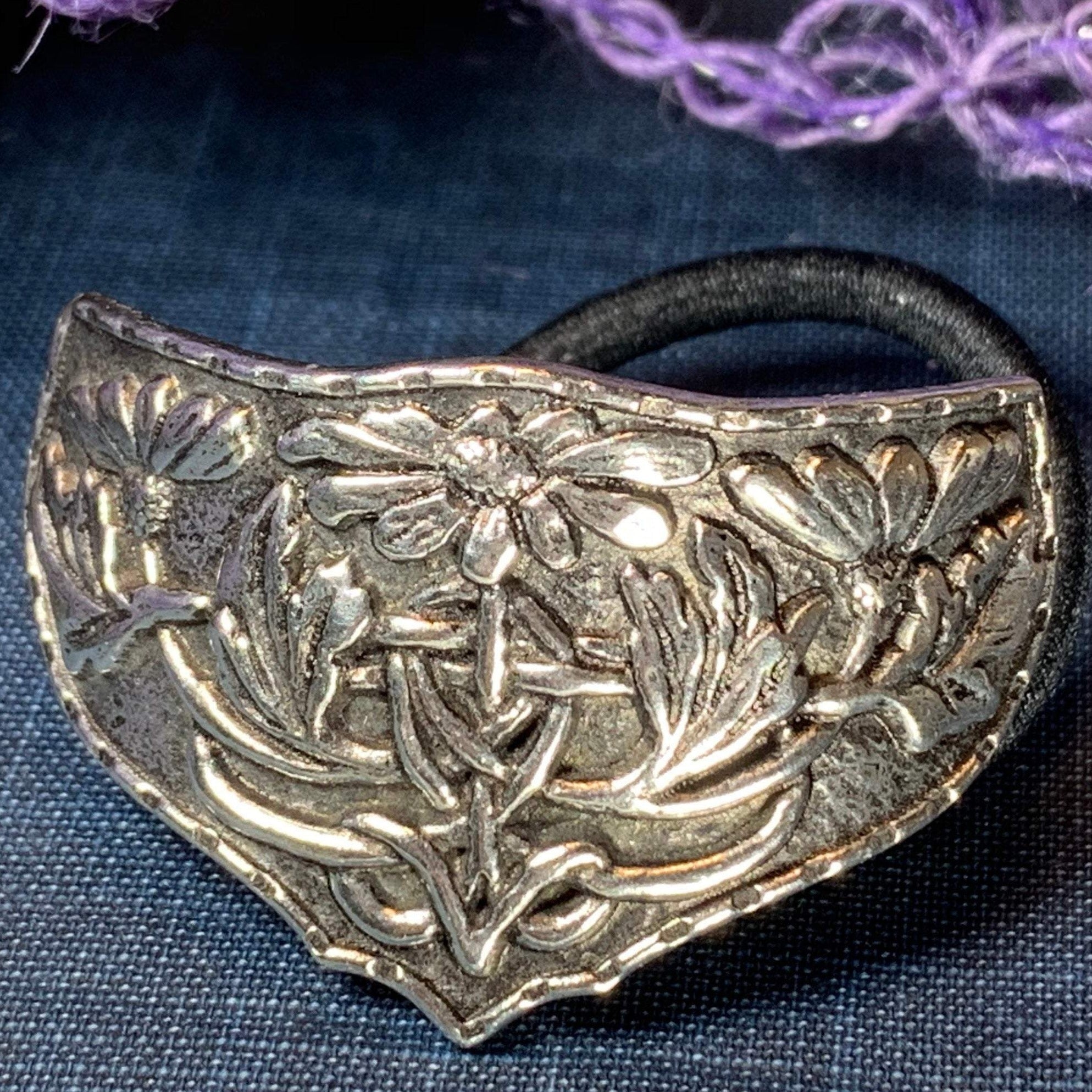 Celtic Daisy Ponytail Holder
