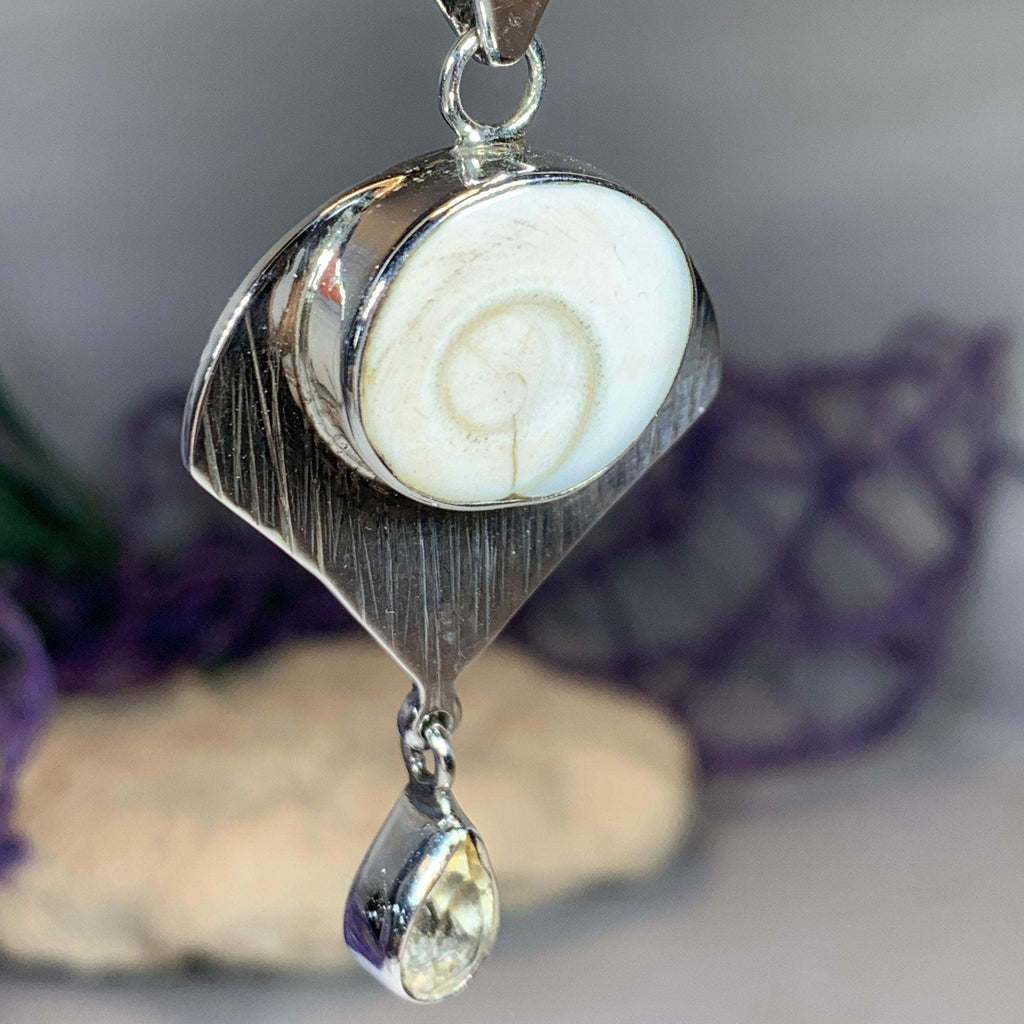 Shiva Shell Citrine Necklace