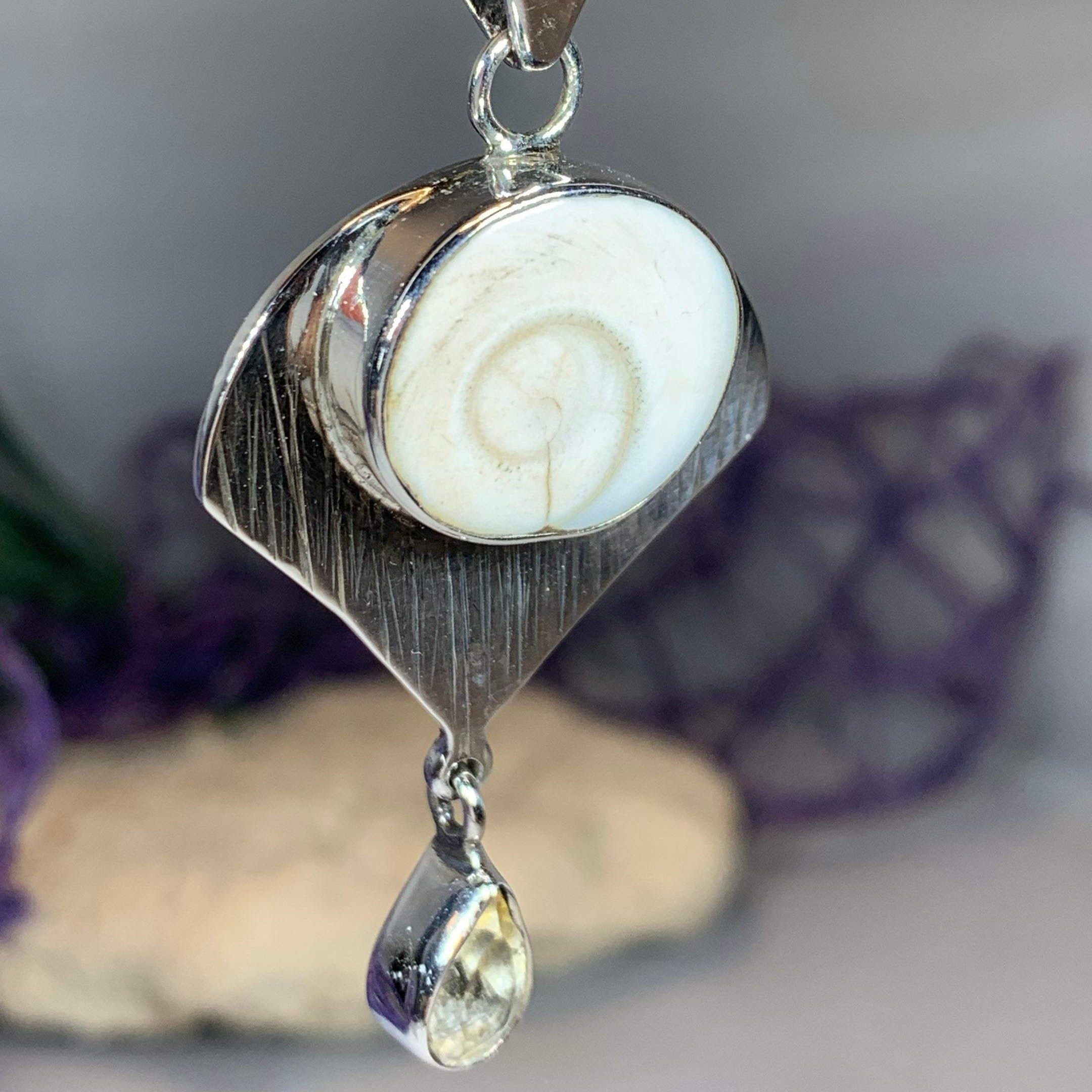 Shiva Shell Citrine Necklace