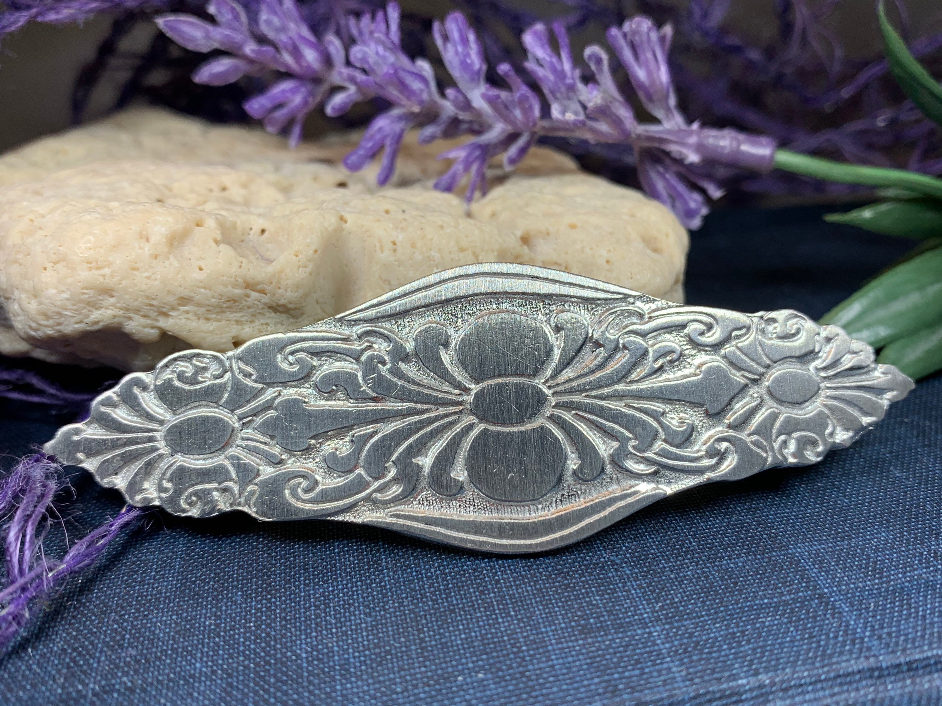 Celtic Flowers Hair Clip
