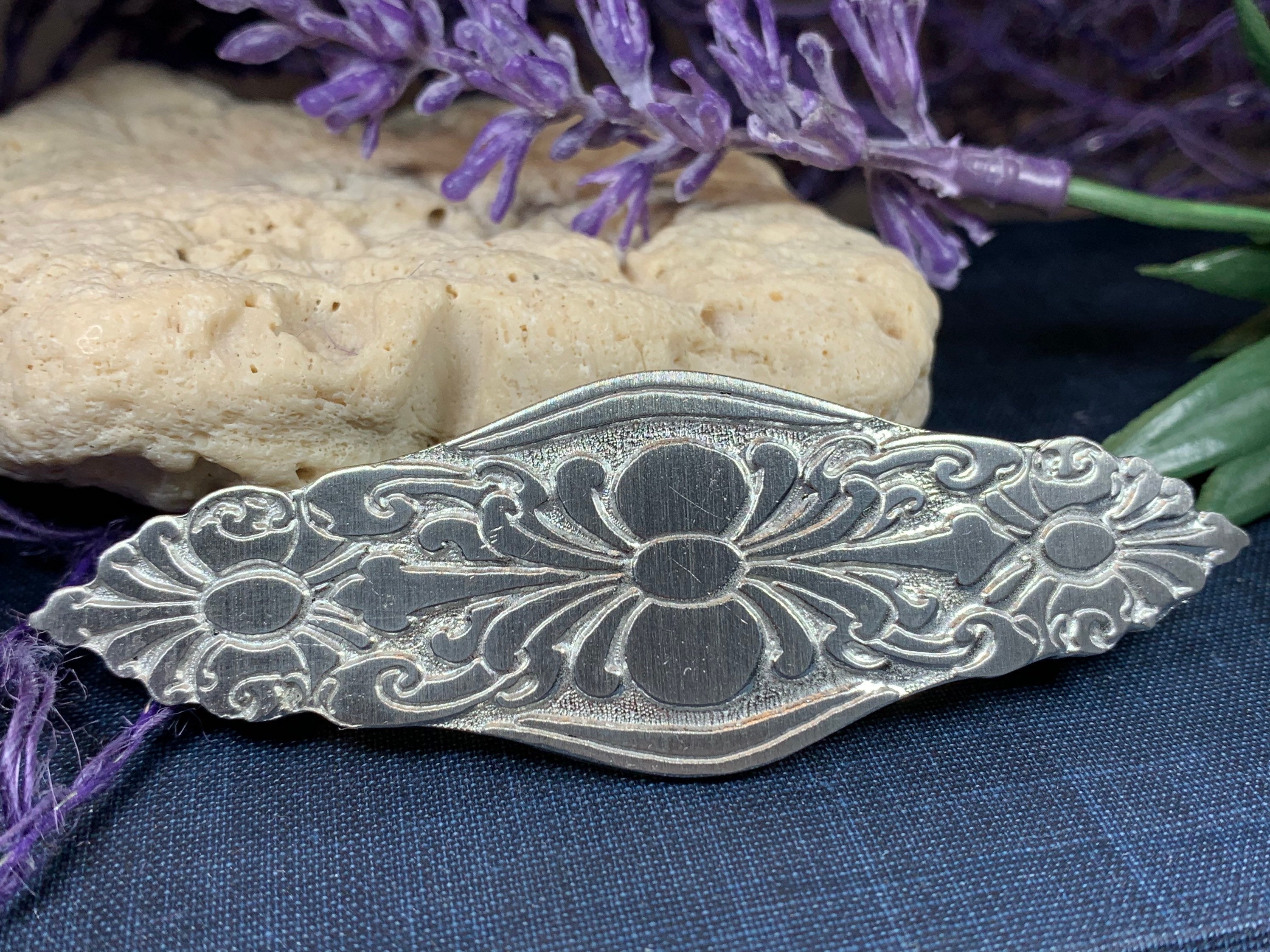 Celtic Flowers Hair Clip