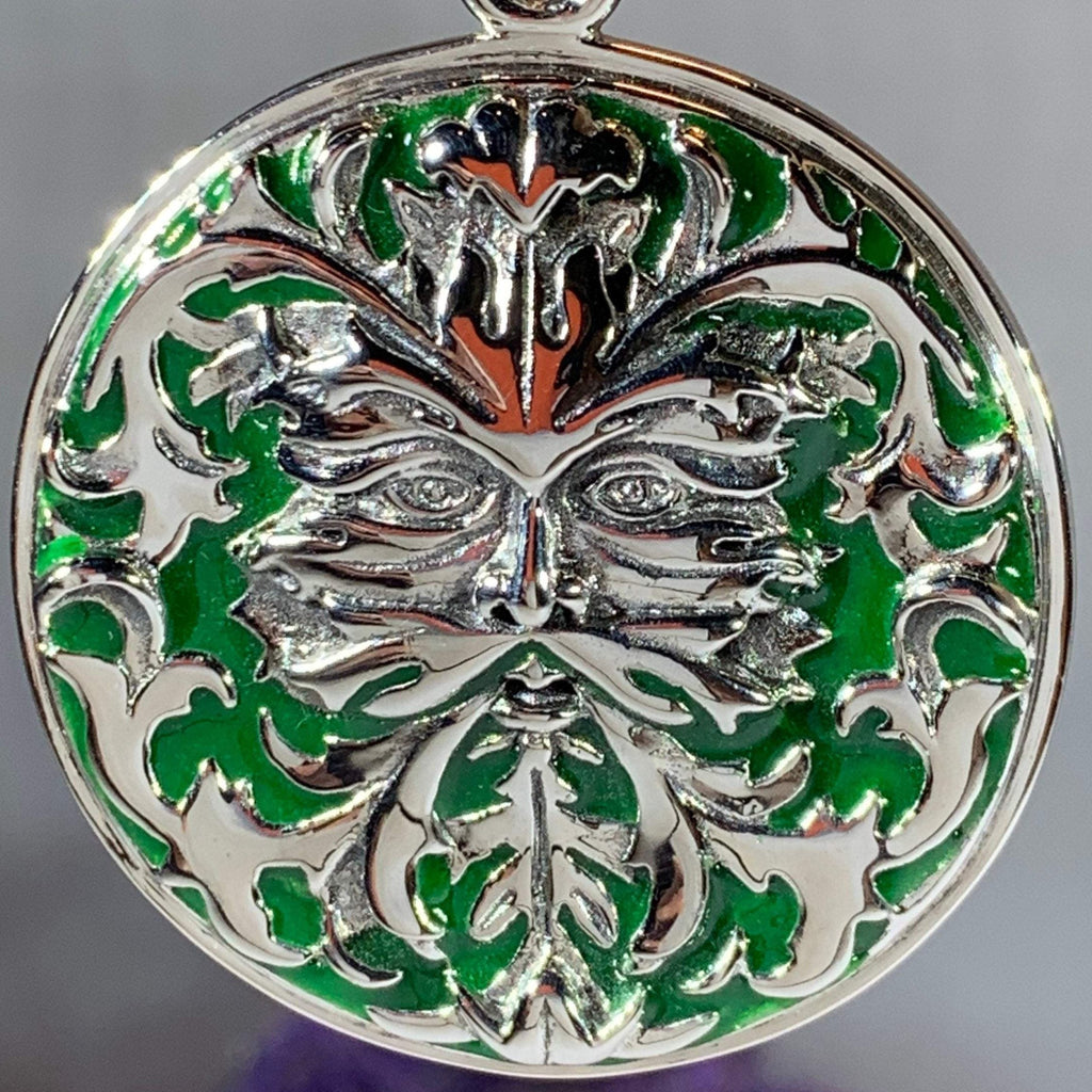 Black Forest Green Man Necklace