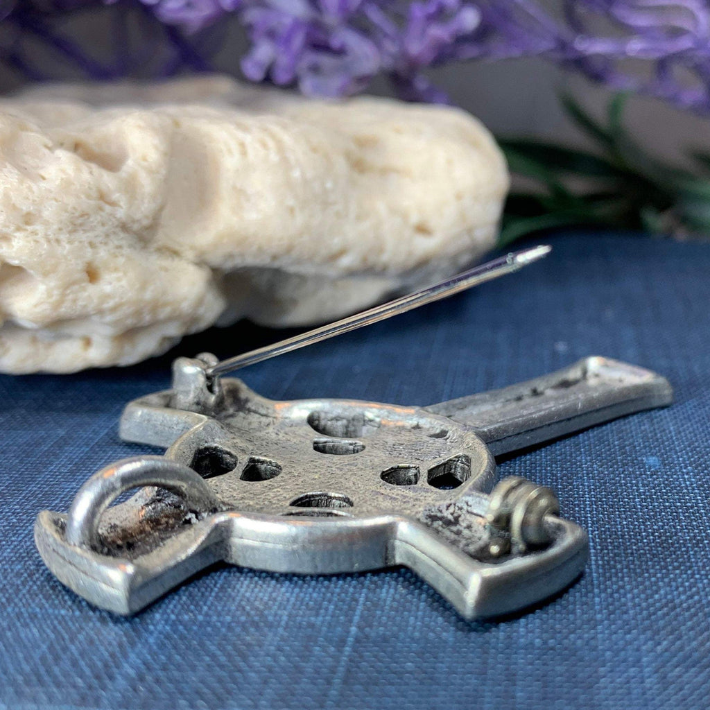 Antique Celtic Cross Brooch
