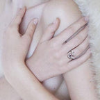 Double Crescent Moon Ring