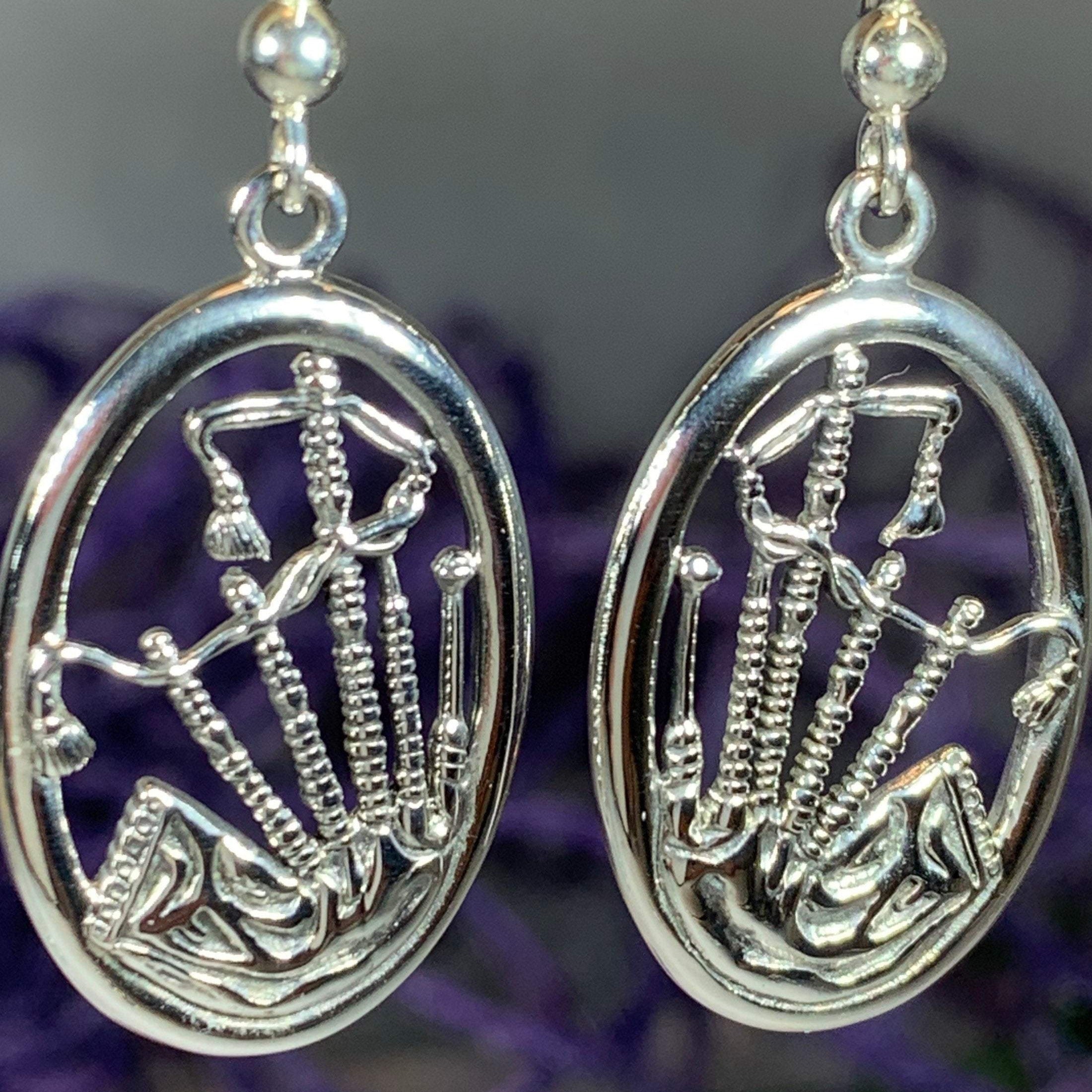 Celtic Bagpipes Earrings