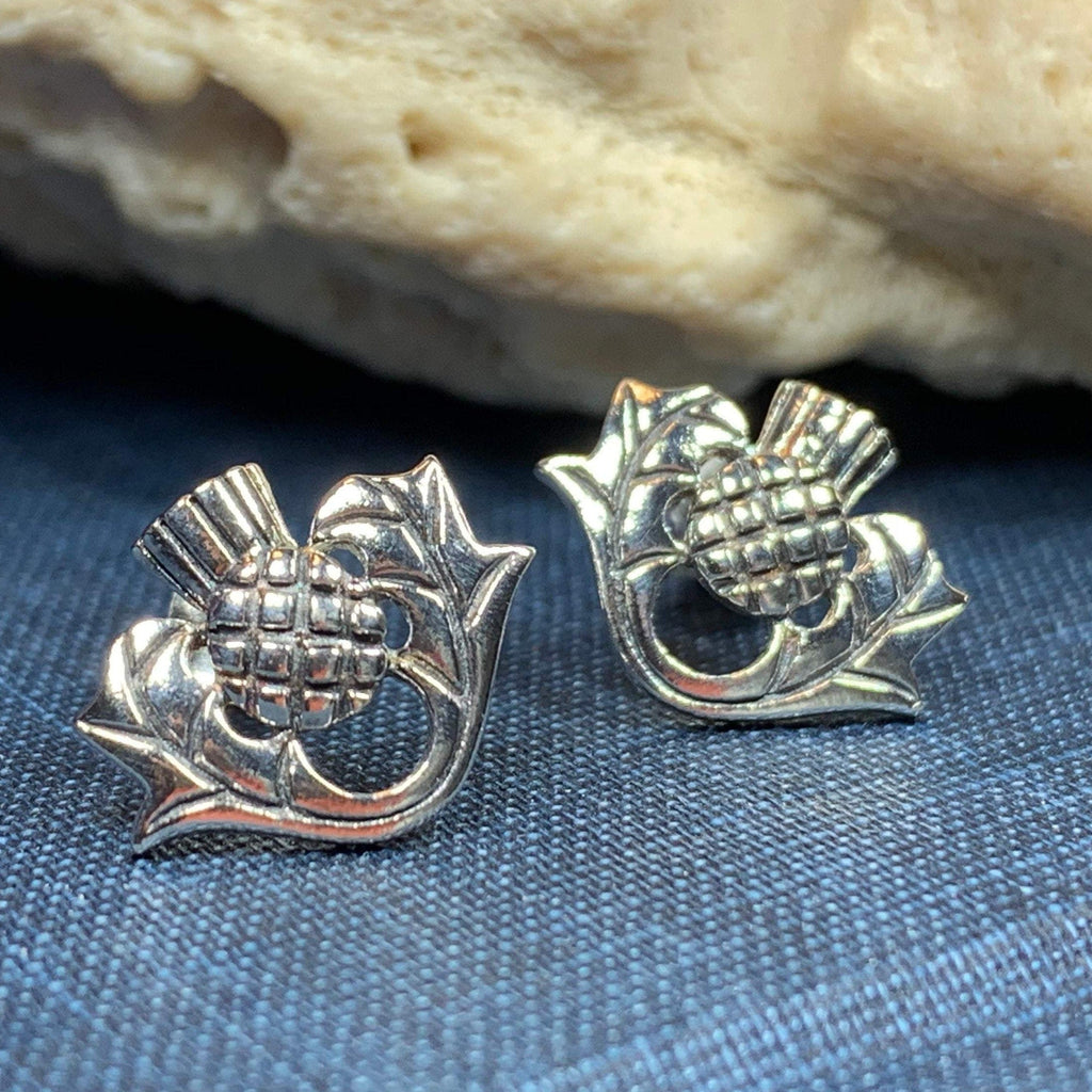 Invergarry Thistle Flower Earrings