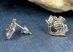 Invergarry Thistle Flower Earrings