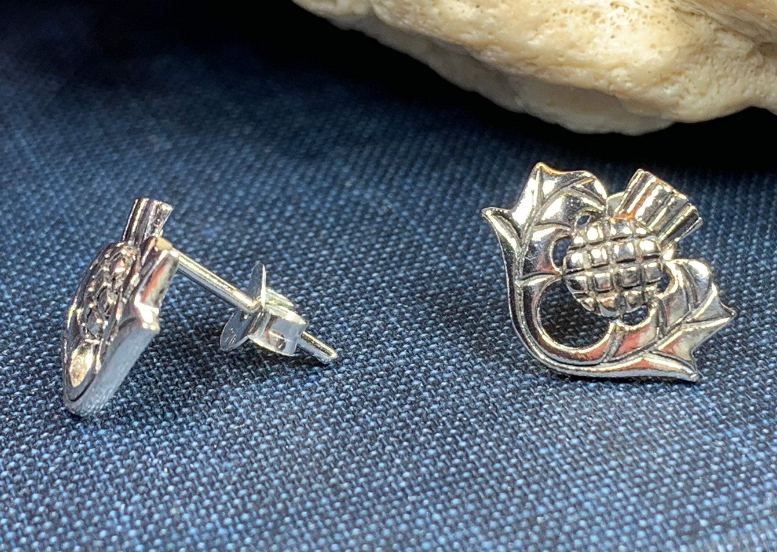 Invergarry Thistle Flower Earrings