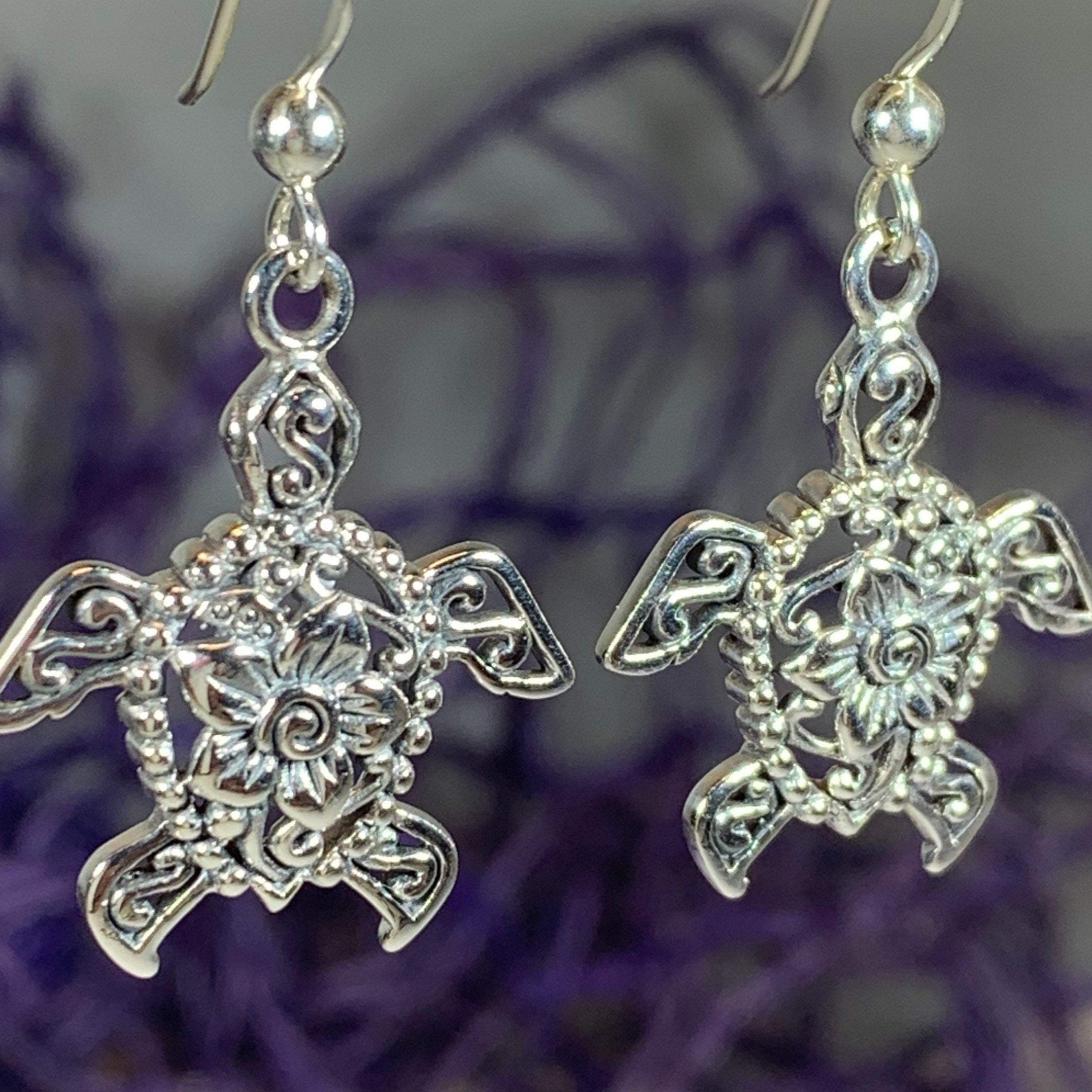 Blooming Turtle Earrings