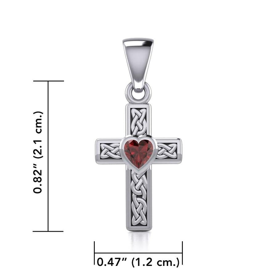 Heart Celtic Cross Necklace