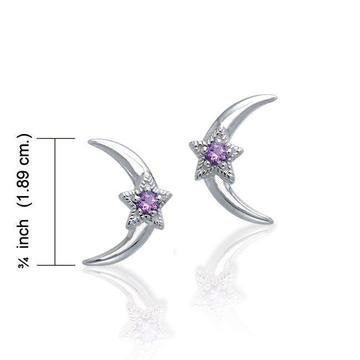 Moon & Stars Post Earrings