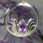 Lotus Amethyst Necklace