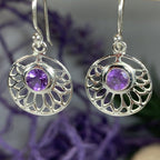 Celtic Lotus Flower Earrings