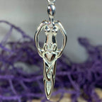 Danu Goddess Silver Necklace