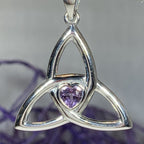 McKenna Trinity Knot Heart Necklace