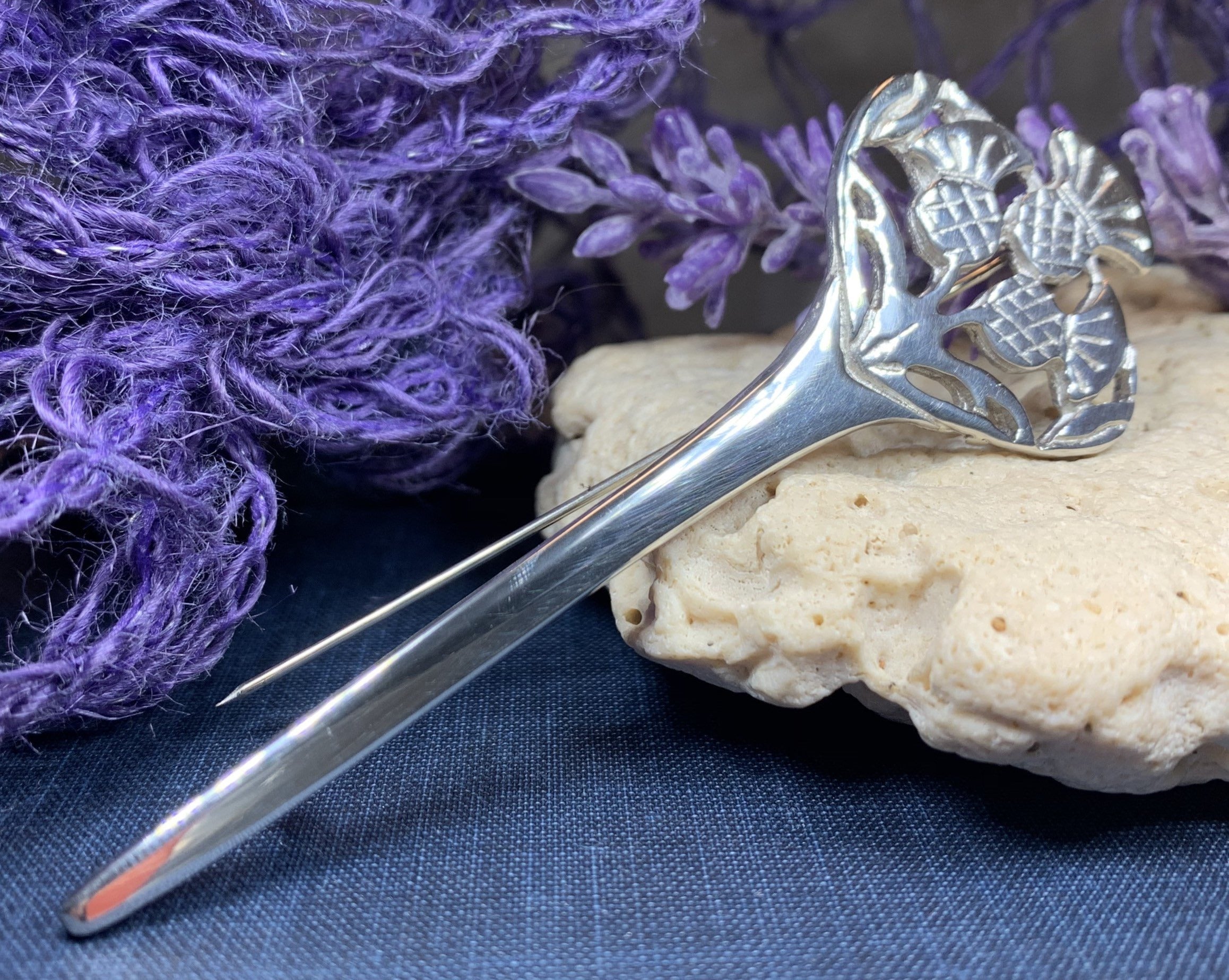 Euan Thistle Sprig Kilt Pin