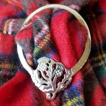 Double Thistle Scarf Ring