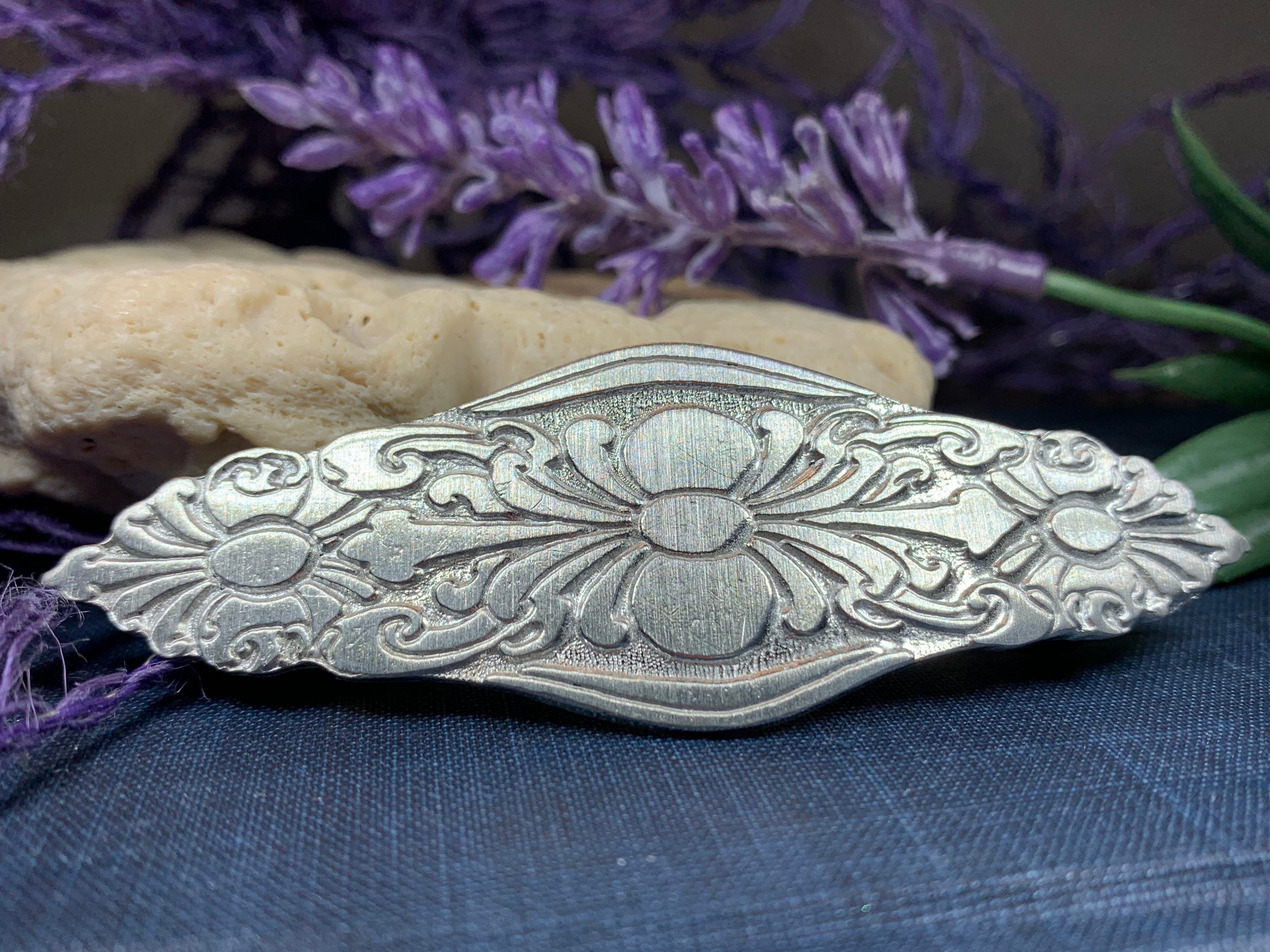 Celtic Flowers Hair Clip