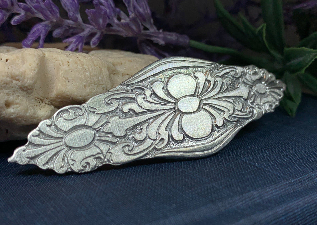 Celtic Flowers Hair Clip